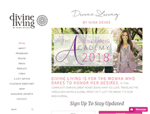 Tablet Screenshot of divineliving.com
